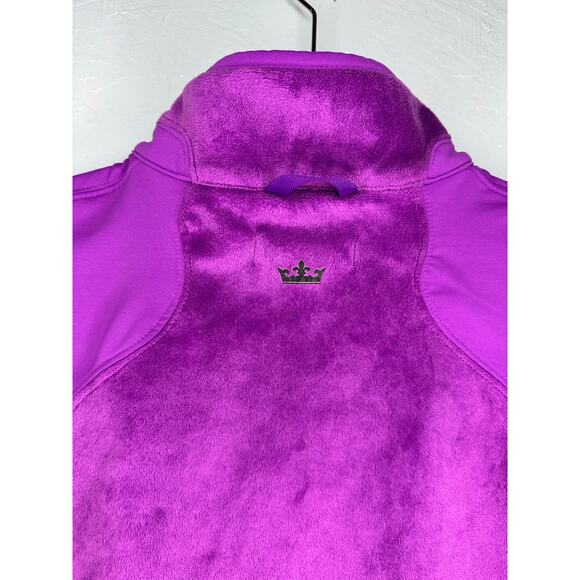 Peter Millar Full Zip Performance Vest Women's Size Medium Purple Faux Fur Golf - Picture 4 of 8